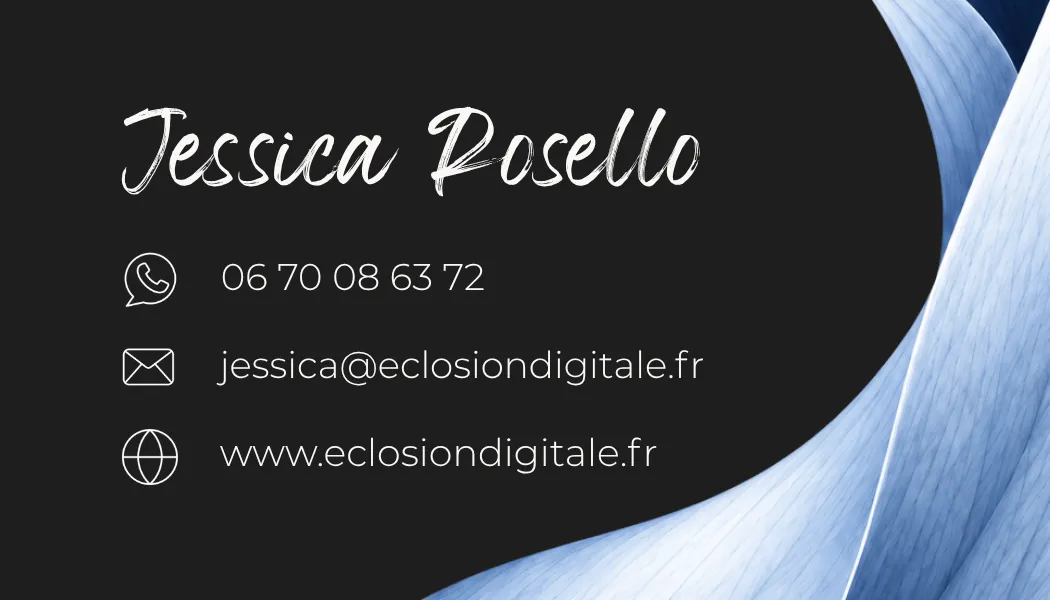 Carte de visite Éclosion Digitale, côté logo