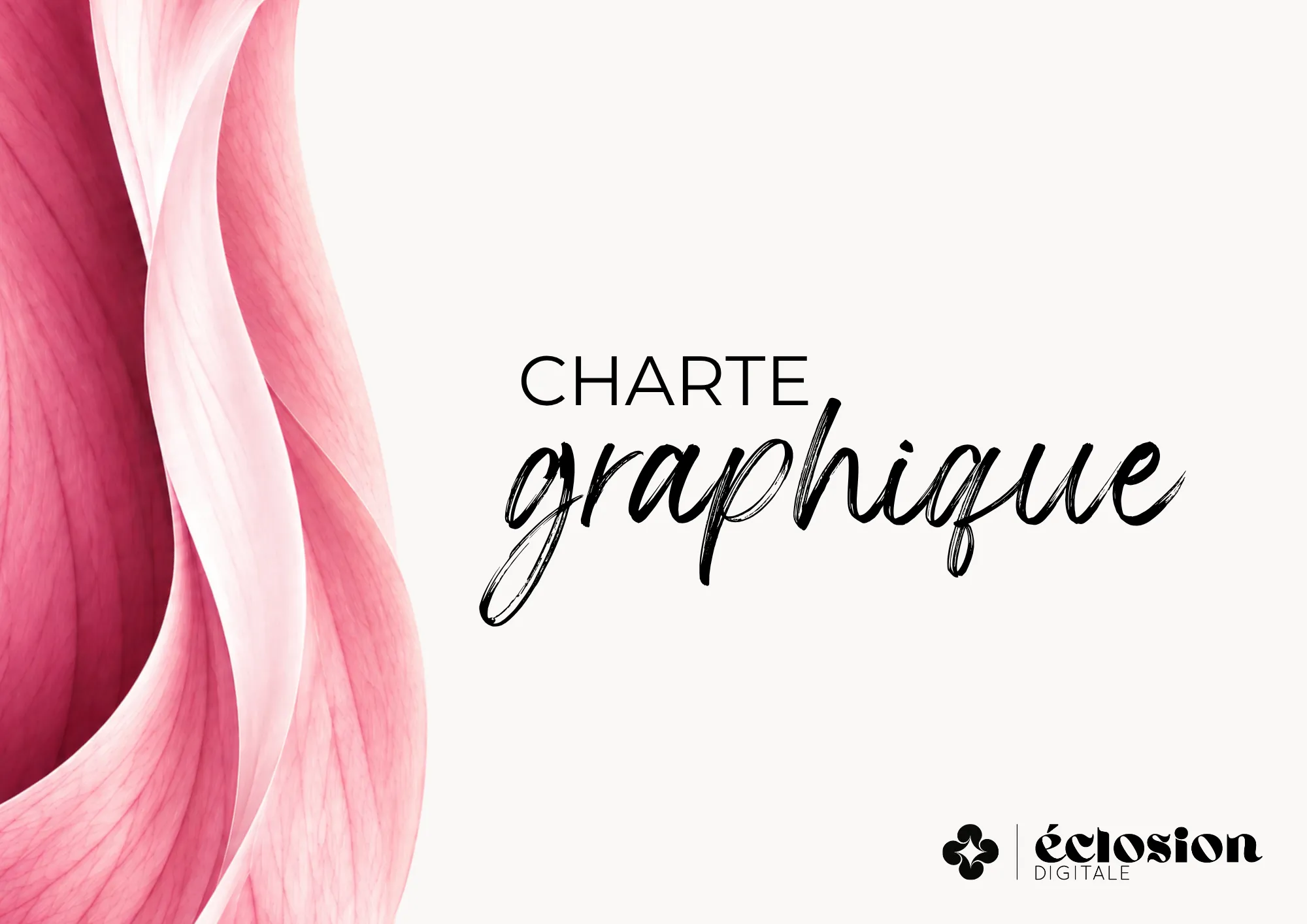 Couverture de la charte graphique Éclosion Digitale